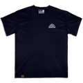 Frontal de la camiseta Wokha Organic Degradado Verde Negra con logotipo blanco en el pecho