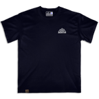 Frontal de la camiseta Wokha Organic Degradado Verde Negra con logotipo blanco en el pecho