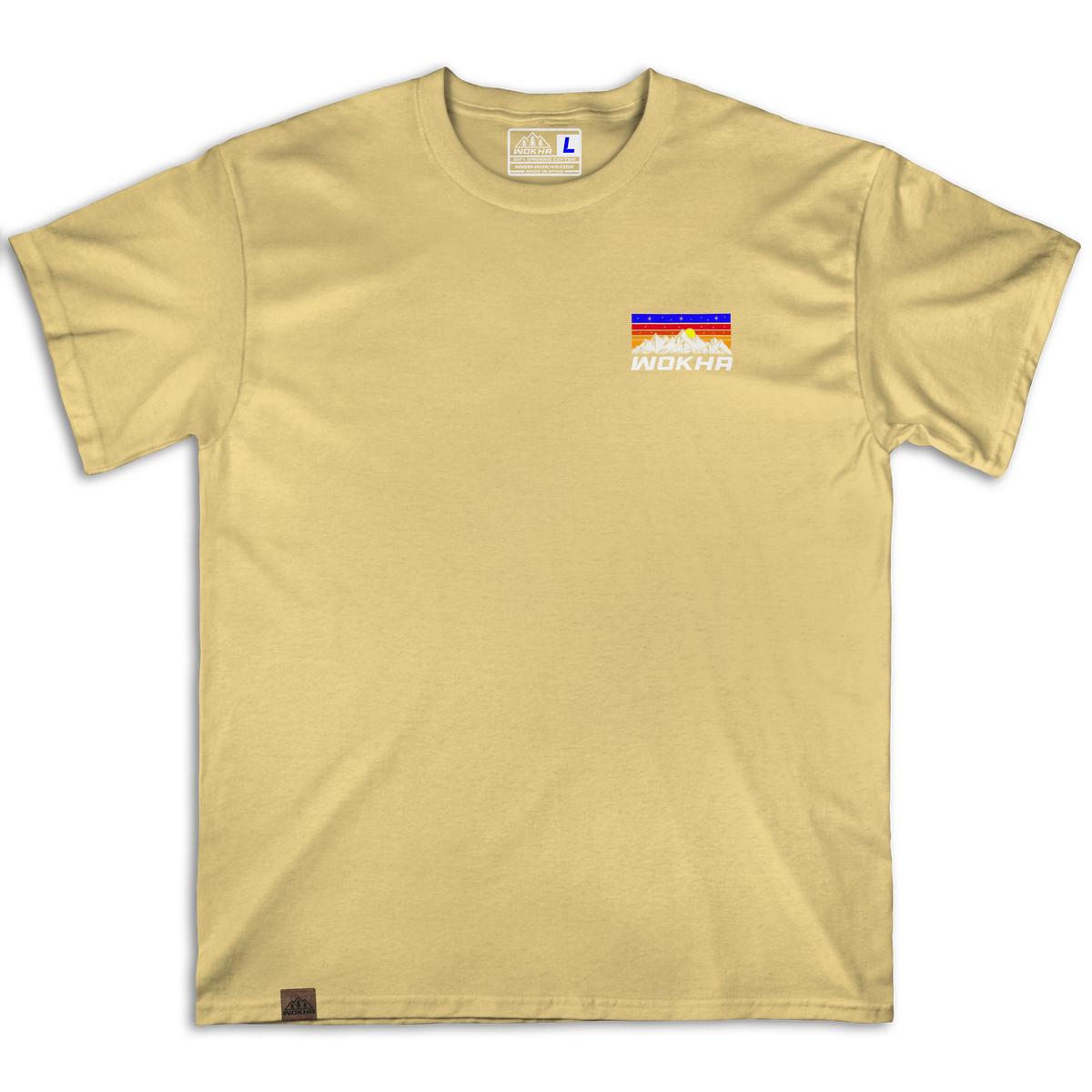 Camiseta manga corta Wokha Organic Mountain Adventure Arena White