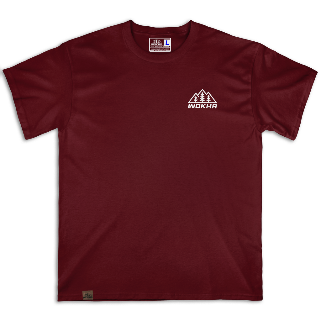 Camiseta Manga Corta Wokha Organic Mosquetón Granate
