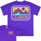 Camiseta manga corta Wokha Organic Wild Bear Morada